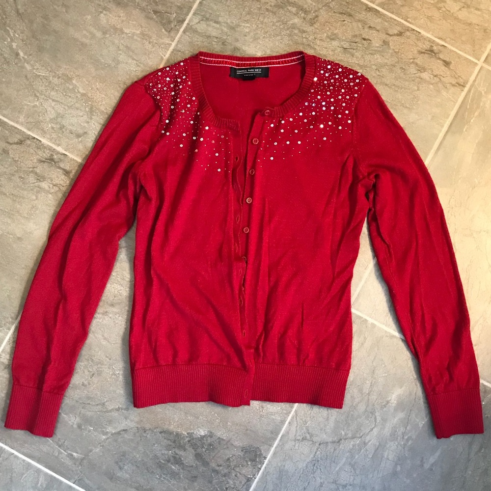 Beautiful Red Sweater/Cardi